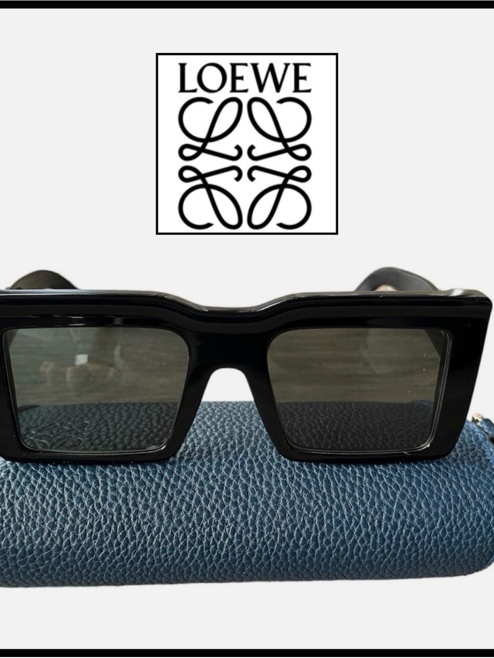 Loewe Oversize Square Sunglasses in Black.